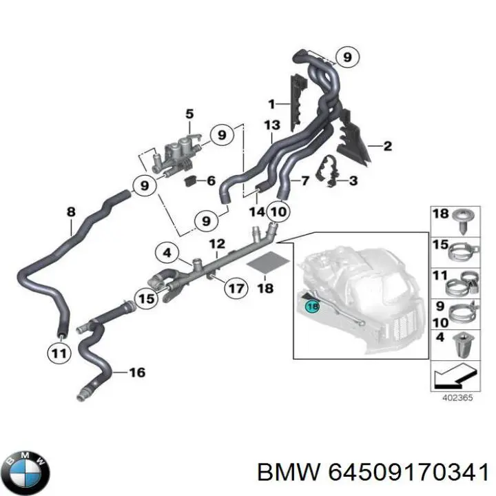 64509170341 BMW 