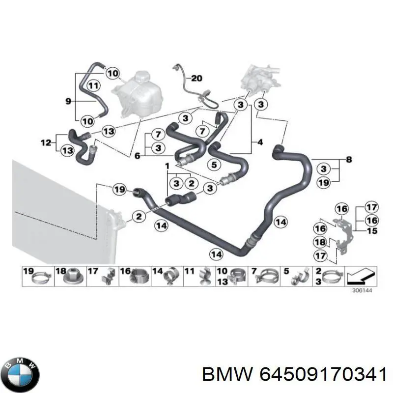  BMW 64509170341 ціна, від 13.54 USD