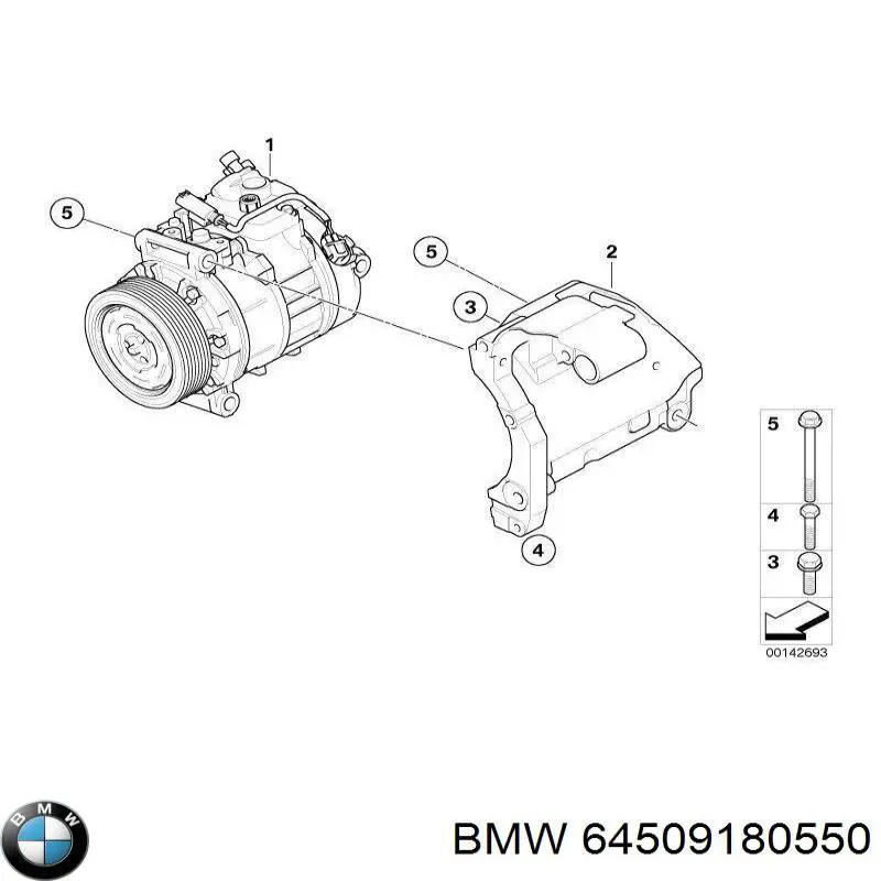 Купити 64509180550 BMW Компресор кліматичної установки