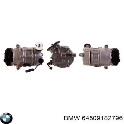 Компресор кондиціонера 64509182796 BMW
