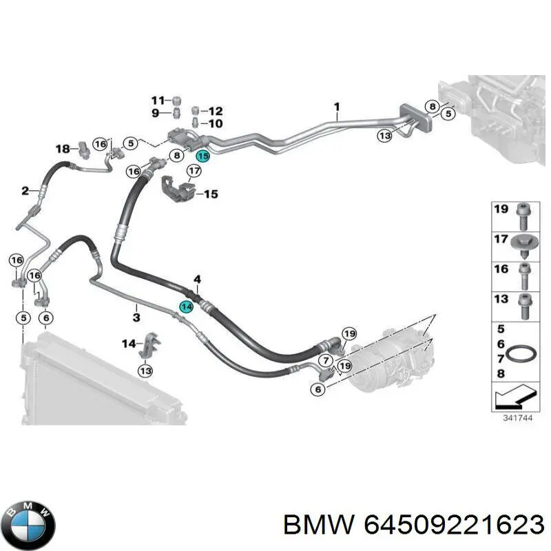  BMW 64509221623 ціна, від 10.06 USD