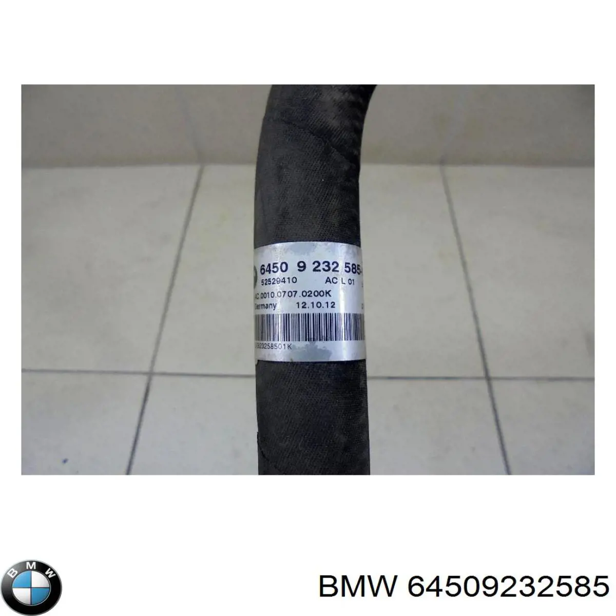 Шланг кондиціонера, від випарника до компресора BMW 64509232585 ціна, від 27.78 USD