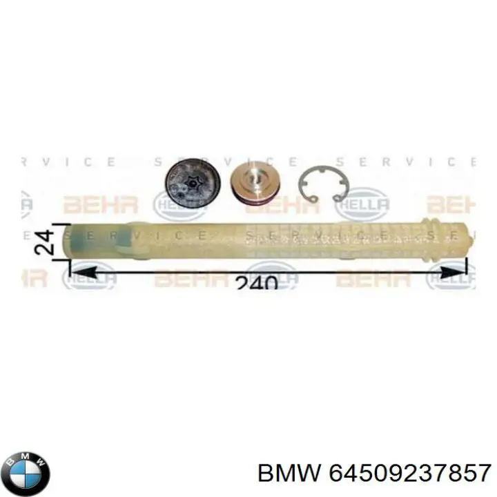 64509237857 BMW ресивер-осушувач кондиціонера