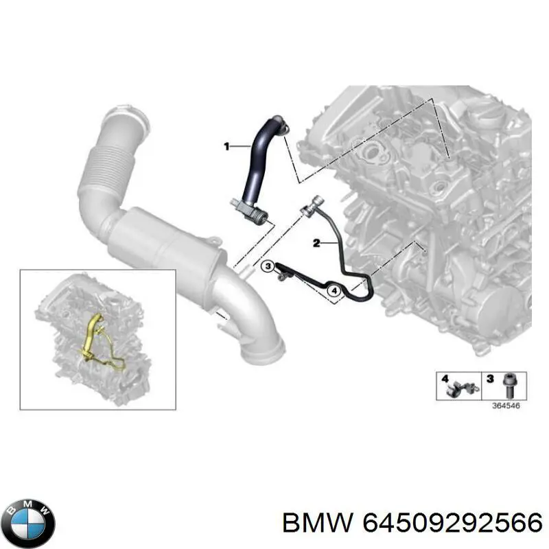  BMW 64509292566 ціна, від 154.03 USD