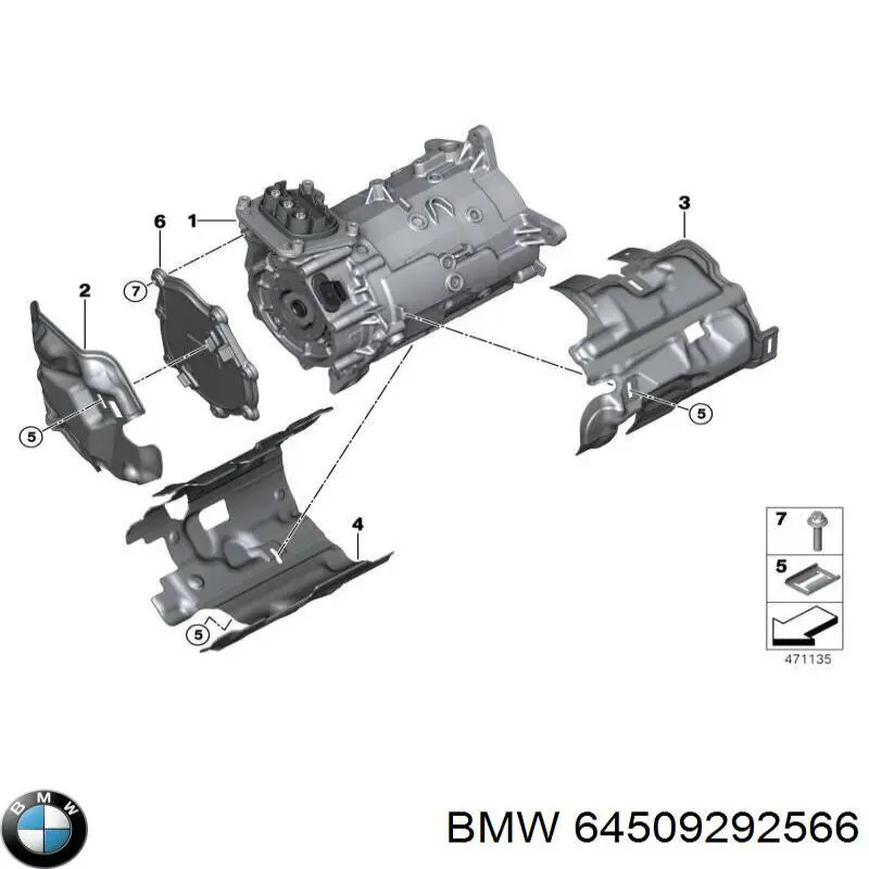 Купити 64509292566 BMW 