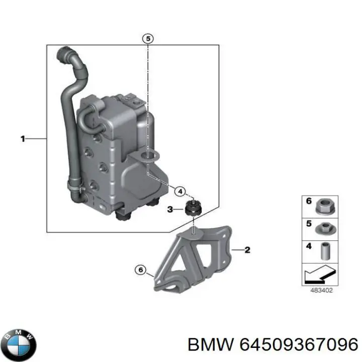 64509367096 BMW Конденсатор