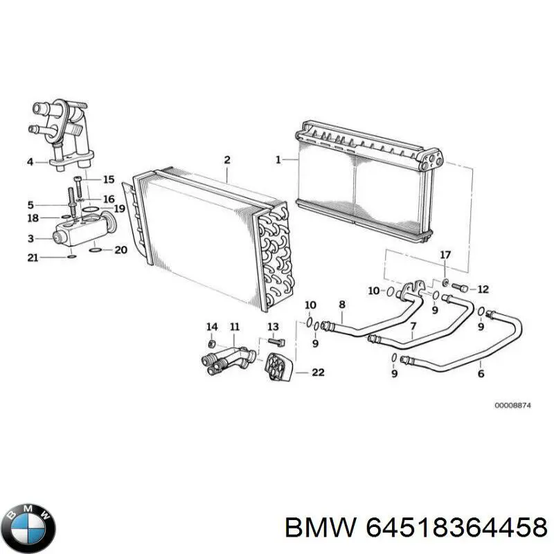 Купити 64518364458 BMW 