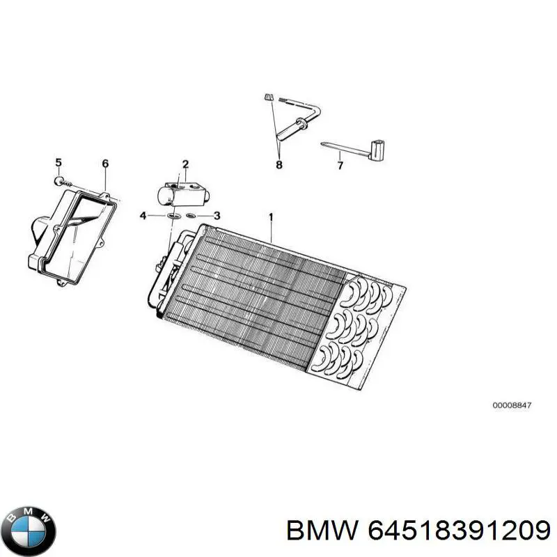 Купити 64518391209 BMW Клапан TRV, кондиціонера
