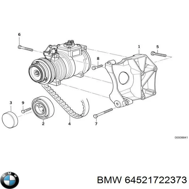 64521722373 BMW ремінь приводний, агрегатів