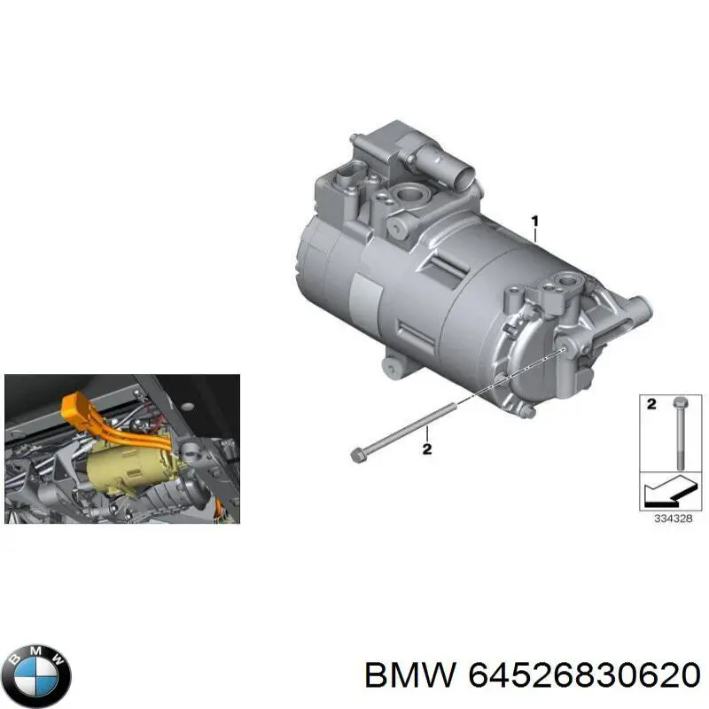 Купити 9347662 BMW Компресор кліматичної установки