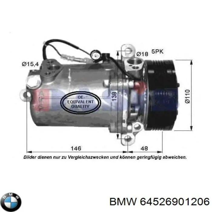 64526901206 BMW компресор кондиціонера