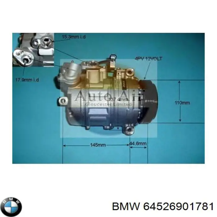 64526901781 BMW компресор кондиціонера