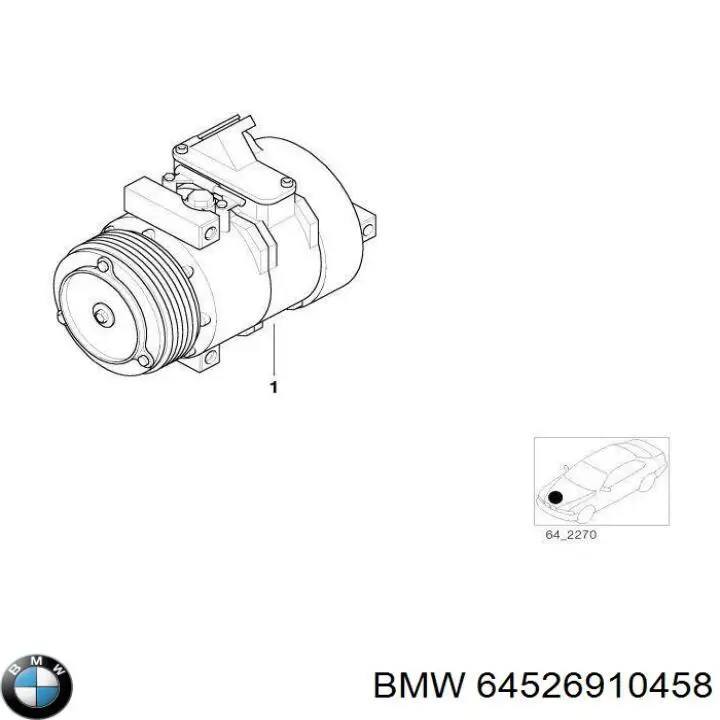 64526910458 BMW Компресор холодоагенту