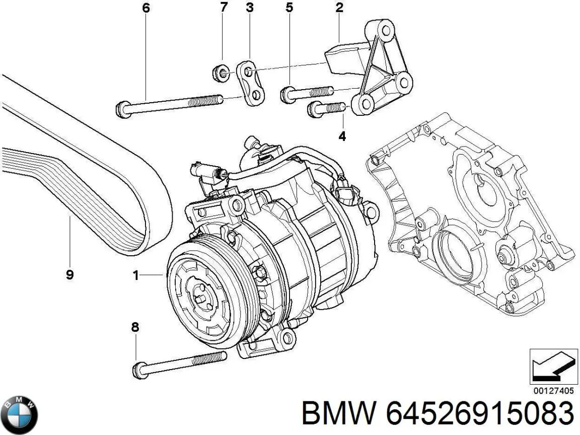 Купити 64526915083 BMW Компресор кліматичної установки