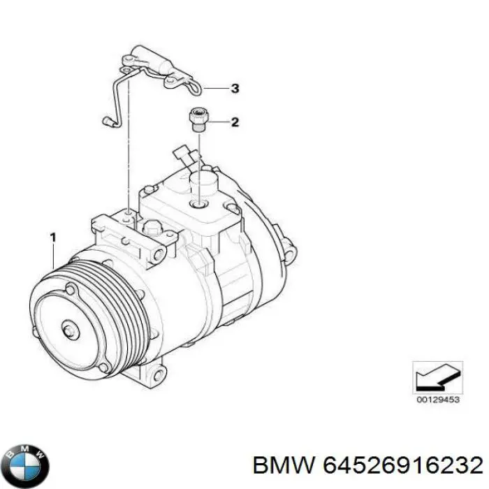 Купити 64526916232 BMW Компресор кліматичної установки