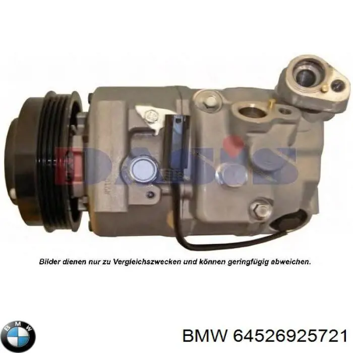 Компресор кондиціонера 64526925721 BMW