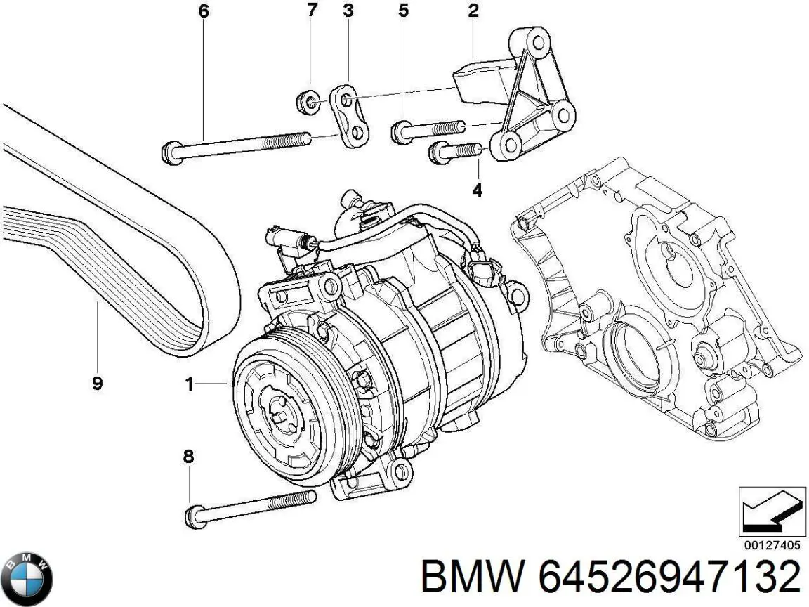 Компресор системи кондиціювання Mercedes A0032306711 ціна, від 377.79 USD