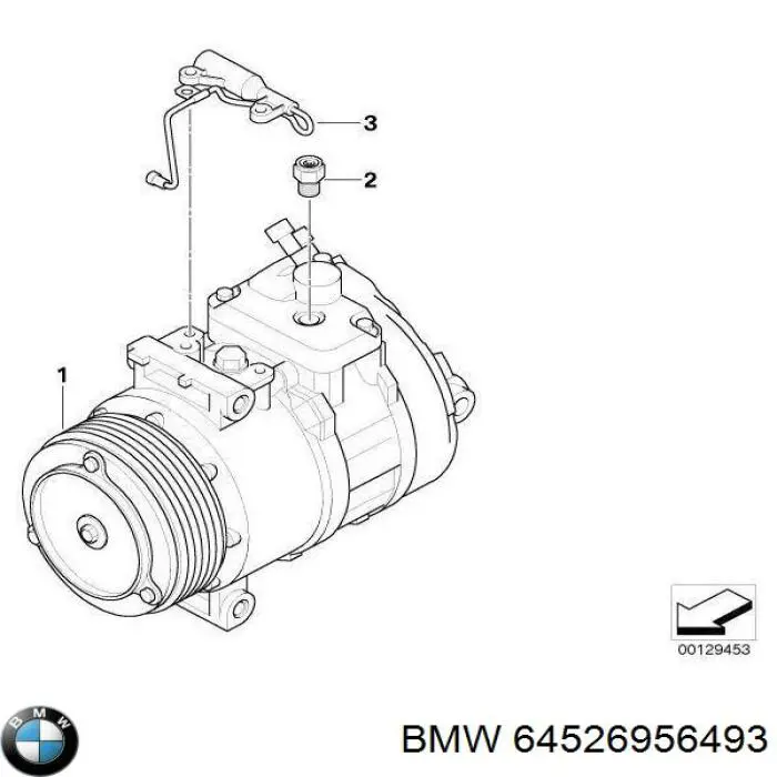 Компресор кондиціонера 64526956493 BMW