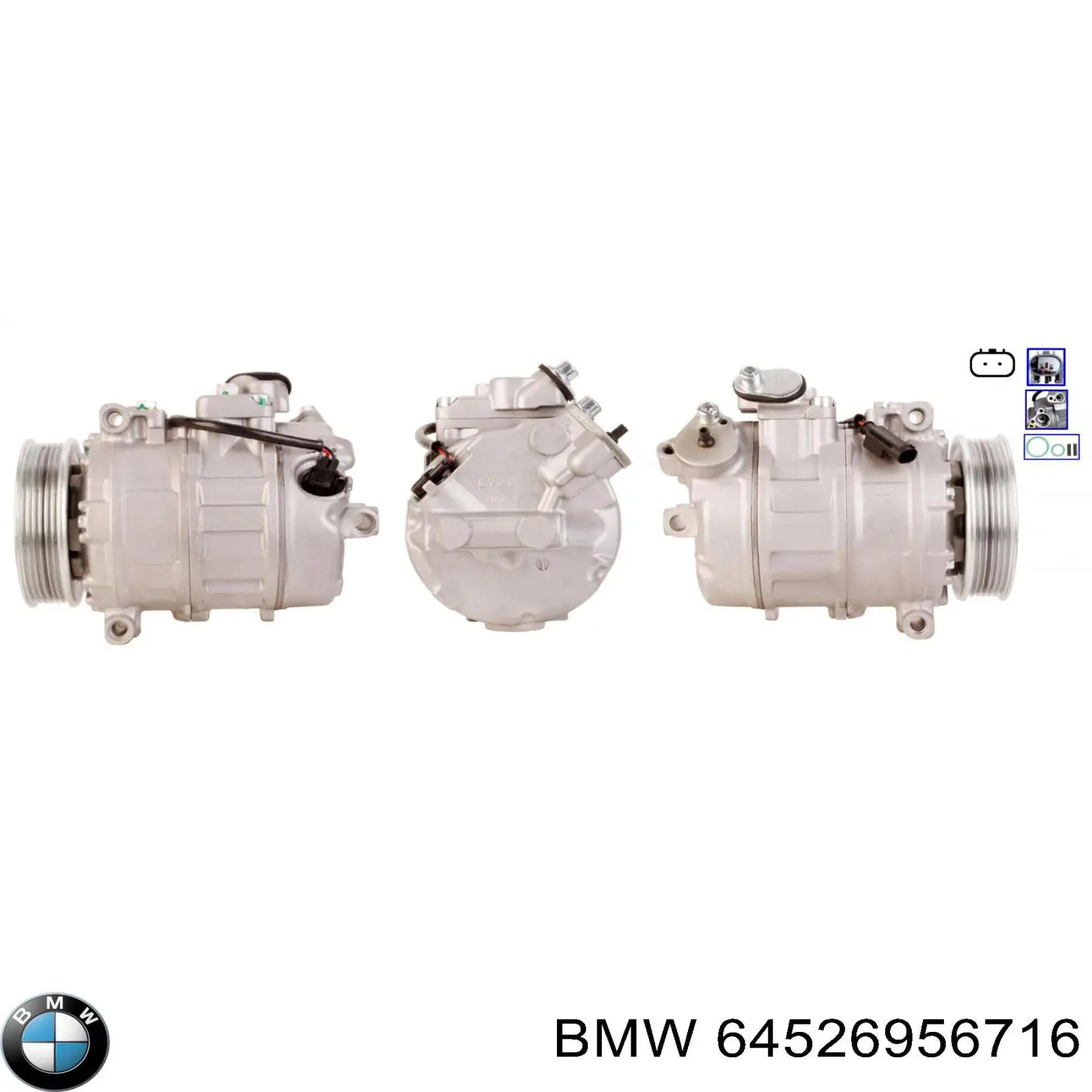Компресор кондиціонера 64526956716 BMW