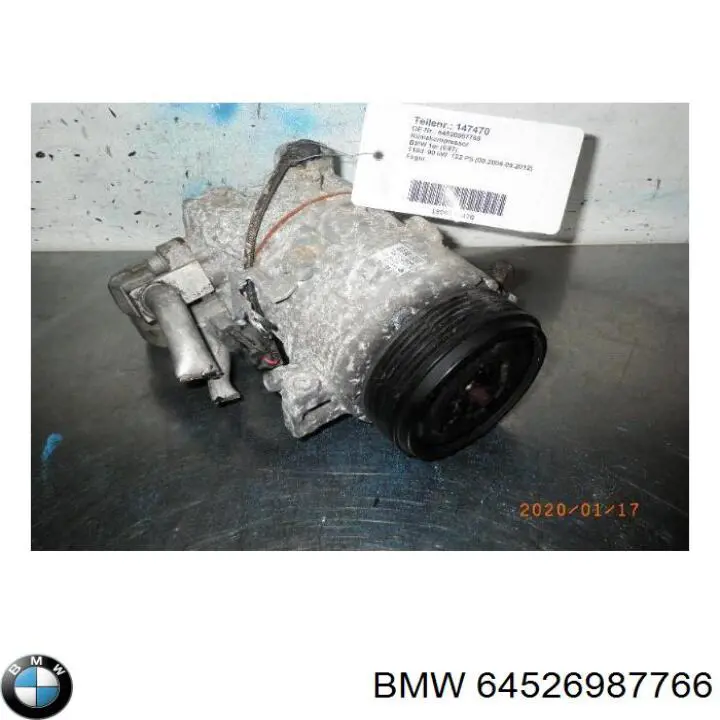 Компресор кондиціонера 64526987766 BMW