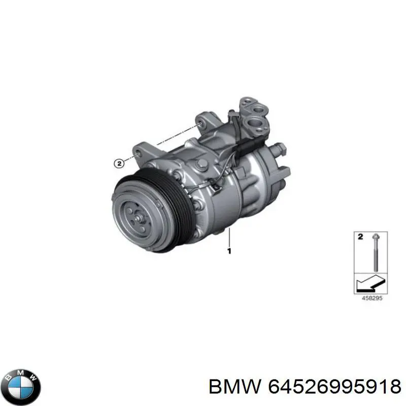 Компресор системи кондиціювання BMW 64526995918 ціна, від 189.99 USD