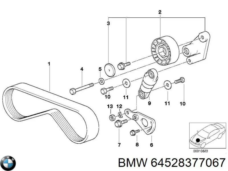 Компресор кондиціонера 64528377067 BMW