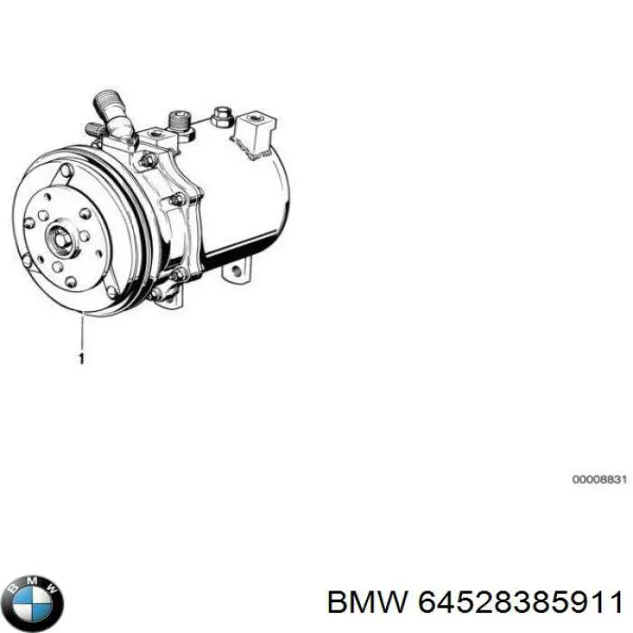 64528385911 BMW компресор кондиціонера