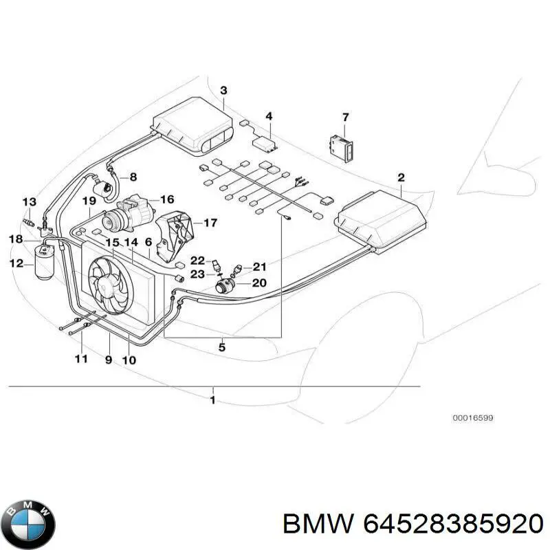 Компресор кондиціонера 64528385920 BMW