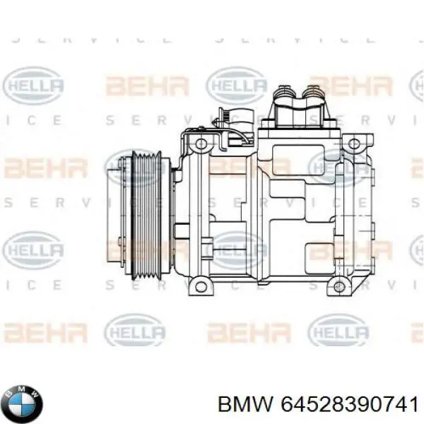 Купити 64528390741 BMW Компресор кліматичної установки