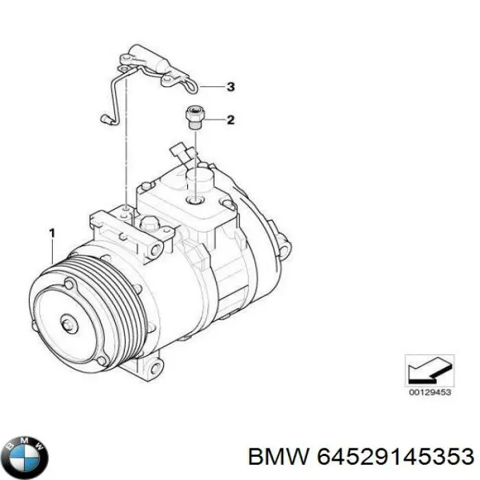 Купити 64529145353 BMW Компресор кліматичної установки
