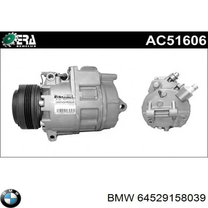 Компресор кондиціонера 64529158039 BMW