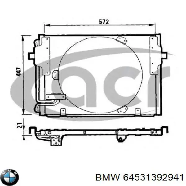 Купити AC174000S Mahle Original Радіатор системи охолодження кондиціонера