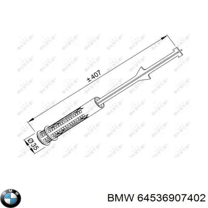Ресивер-осушувач кондиціонера BMW 64536907402 ціна, від 17.21 USD