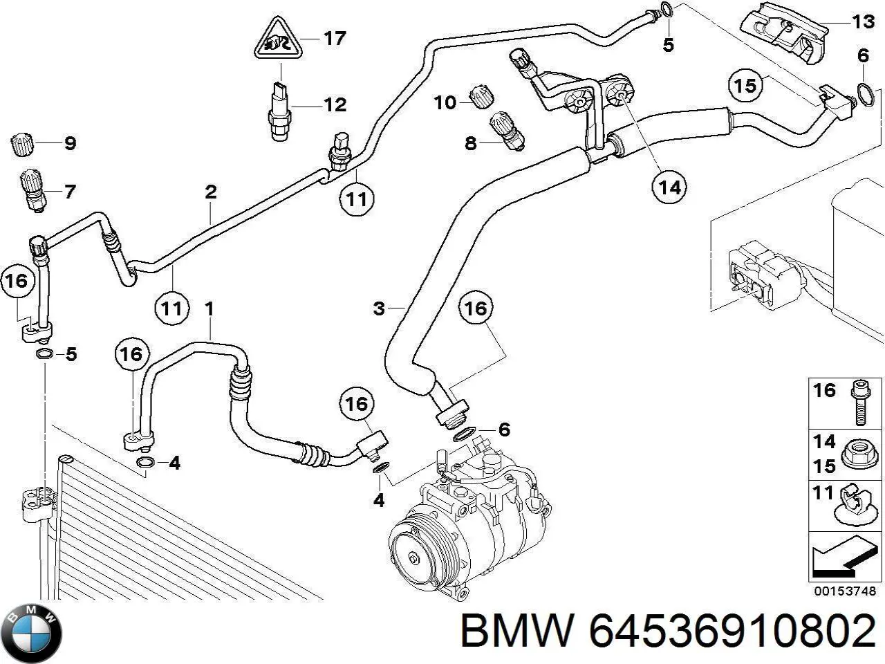 Купити 64536910802 BMW 