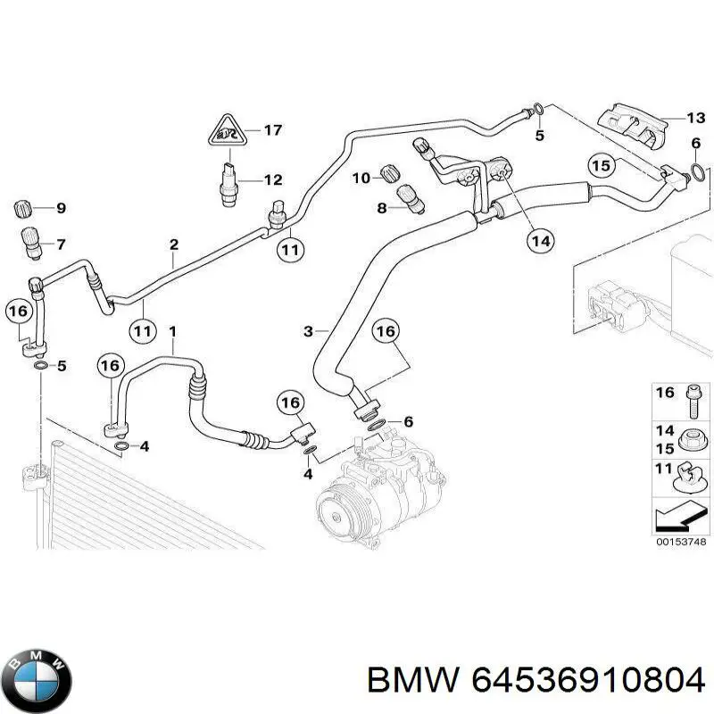 Купити 64536910804 BMW 