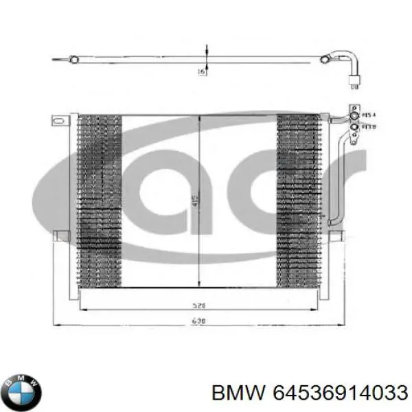 64536914033 BMW Конденсатор