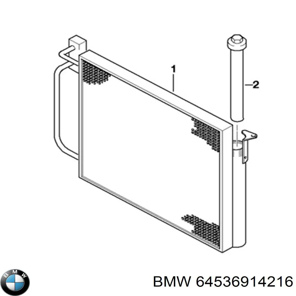 Купити 64536914216 BMW Радіатор системи охолодження кондиціонера
