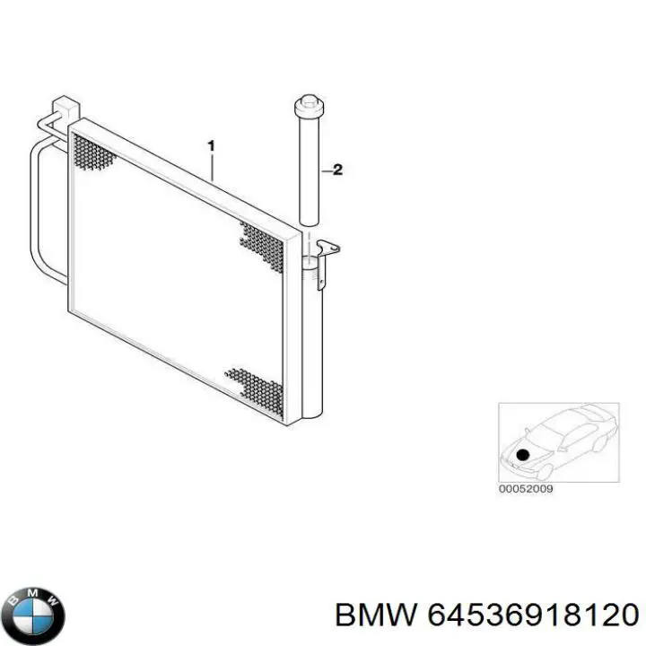 64536918120 BMW ресивер-осушувач кондиціонера