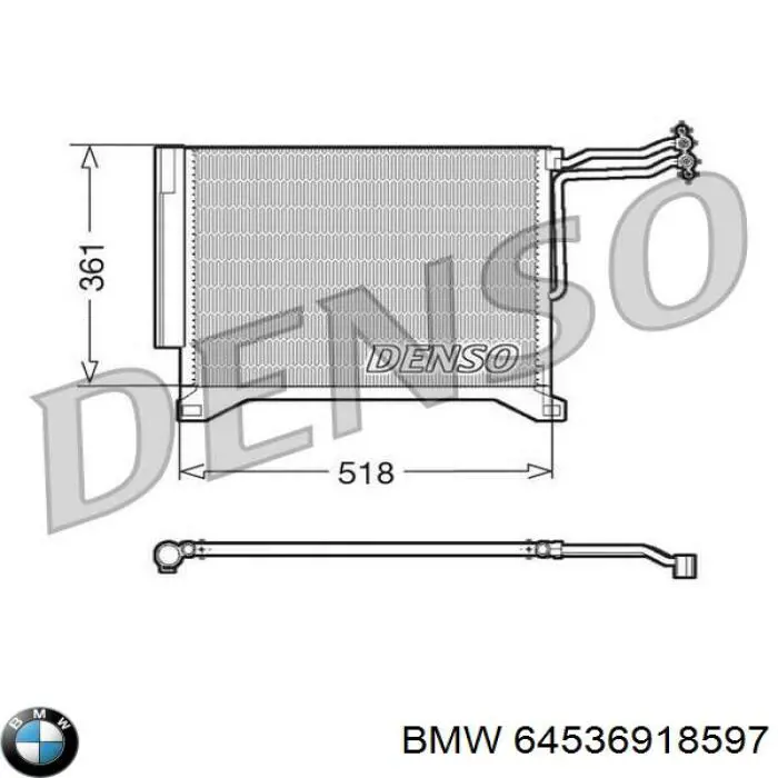 64536918597 BMW Конденсатор
