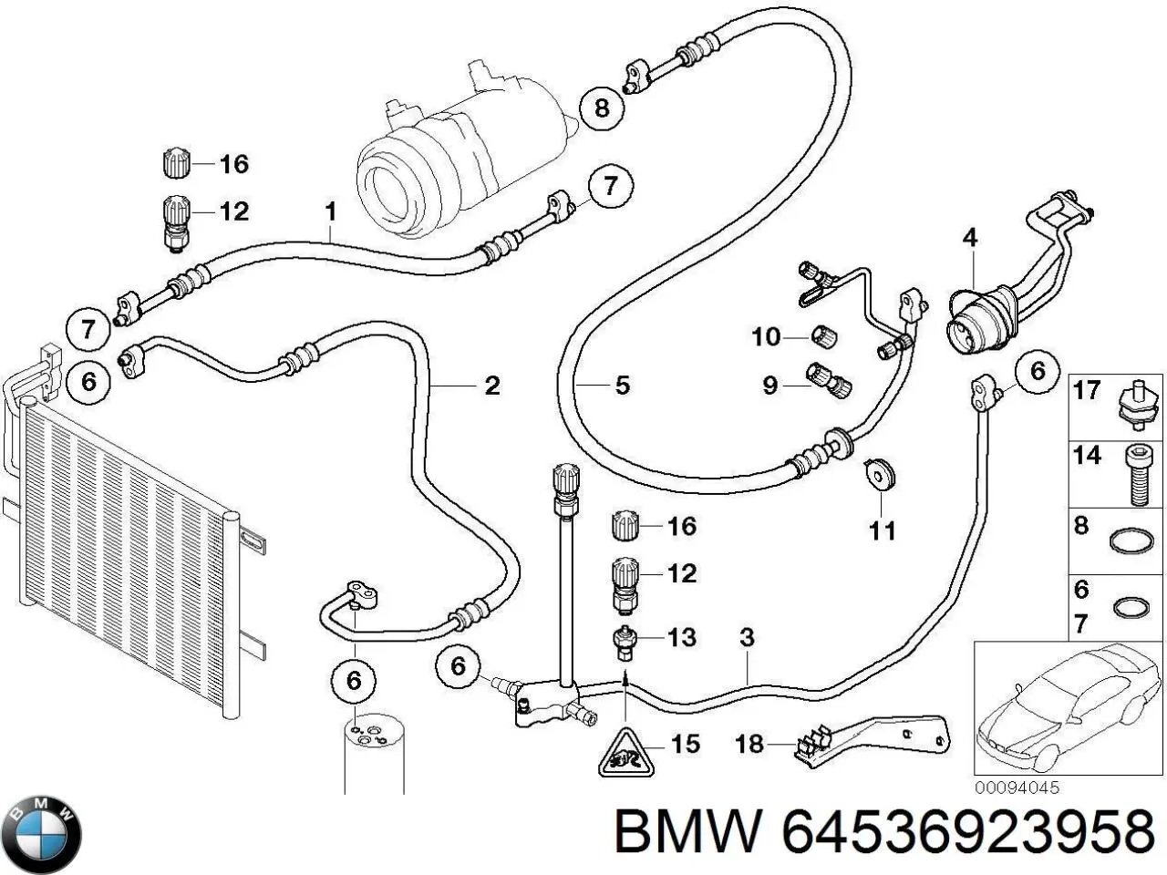  BMW 64536923958 ціна, від 13.80 USD