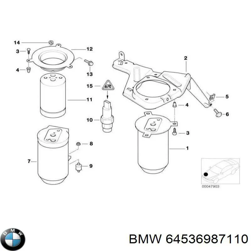  BMW 64536987110 ціна, від 63.34 USD