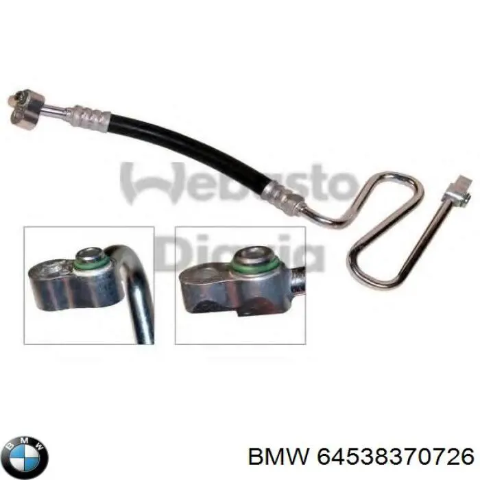 Купити 64538370726 BMW Шланг кондиціонера, від компресора до радіатора