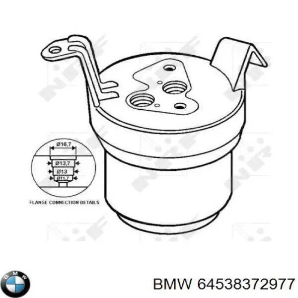 64538372977 BMW ресивер-осушувач кондиціонера
