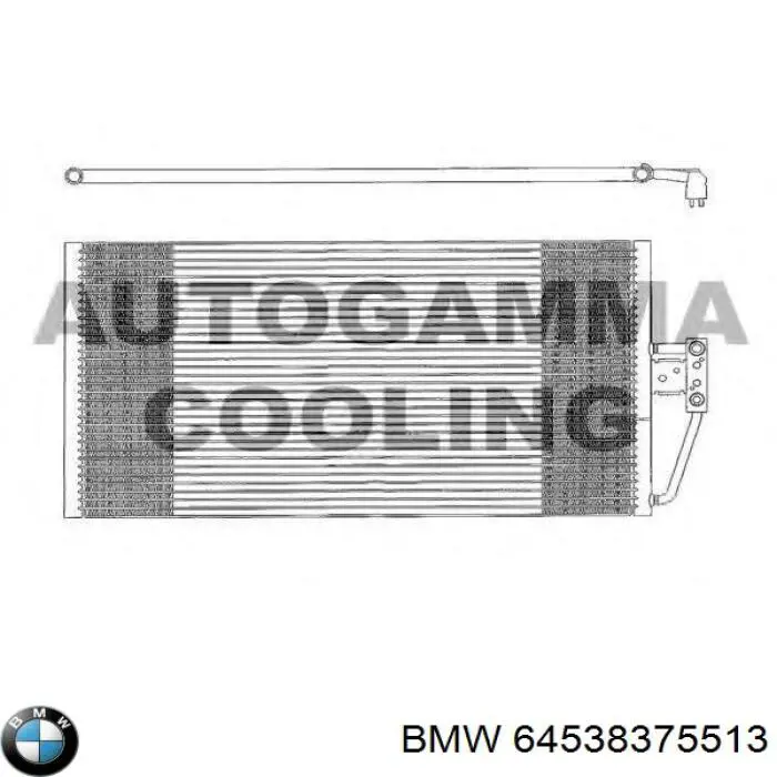 Конденсатор кондиціонера BMW 64538375513 ціна, від 71.56 USD