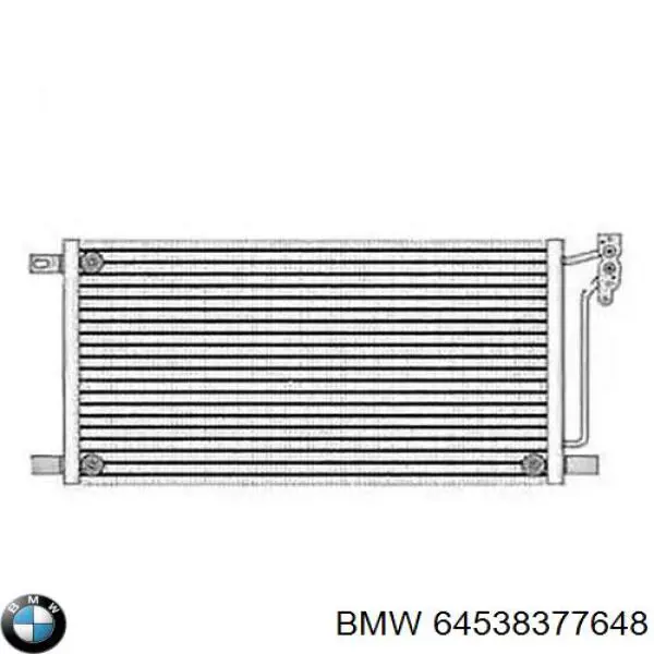 64538377648 BMW радіатор кондиціонера