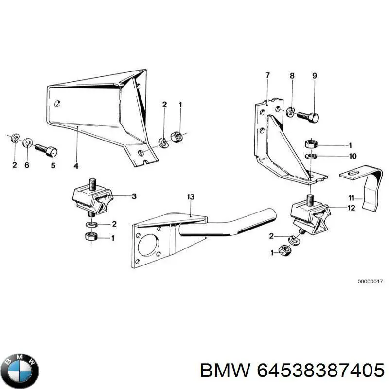  BMW 64538387405 ціна, від 11.07 USD