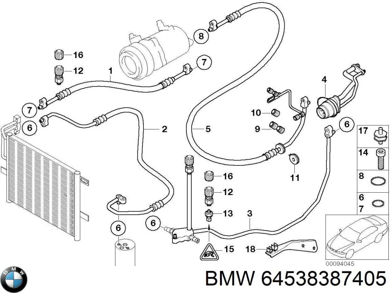 64538387405 BMW 