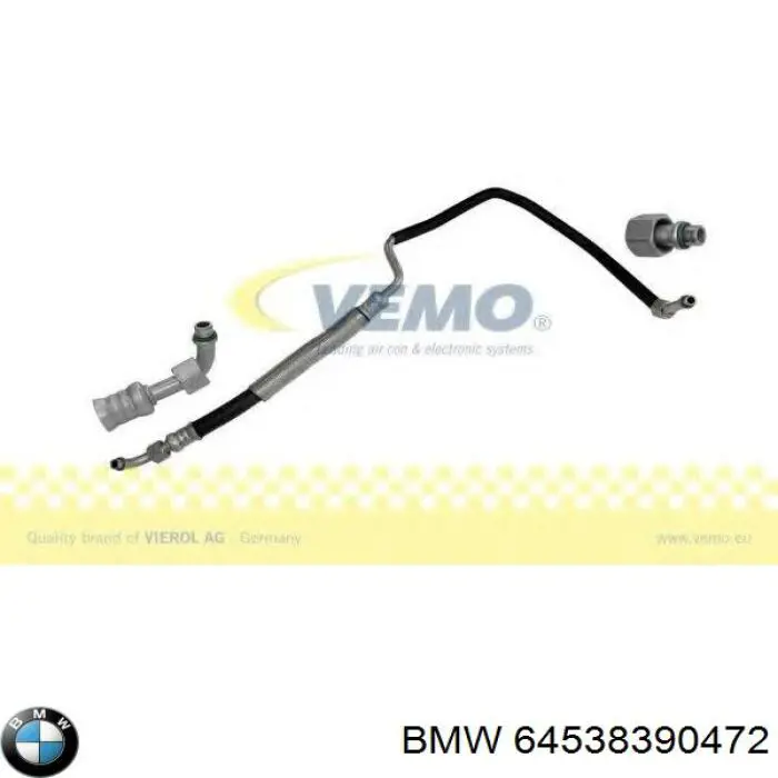 Купити 64538390472 BMW Шланг кондиціонера, від компресора до радіатора