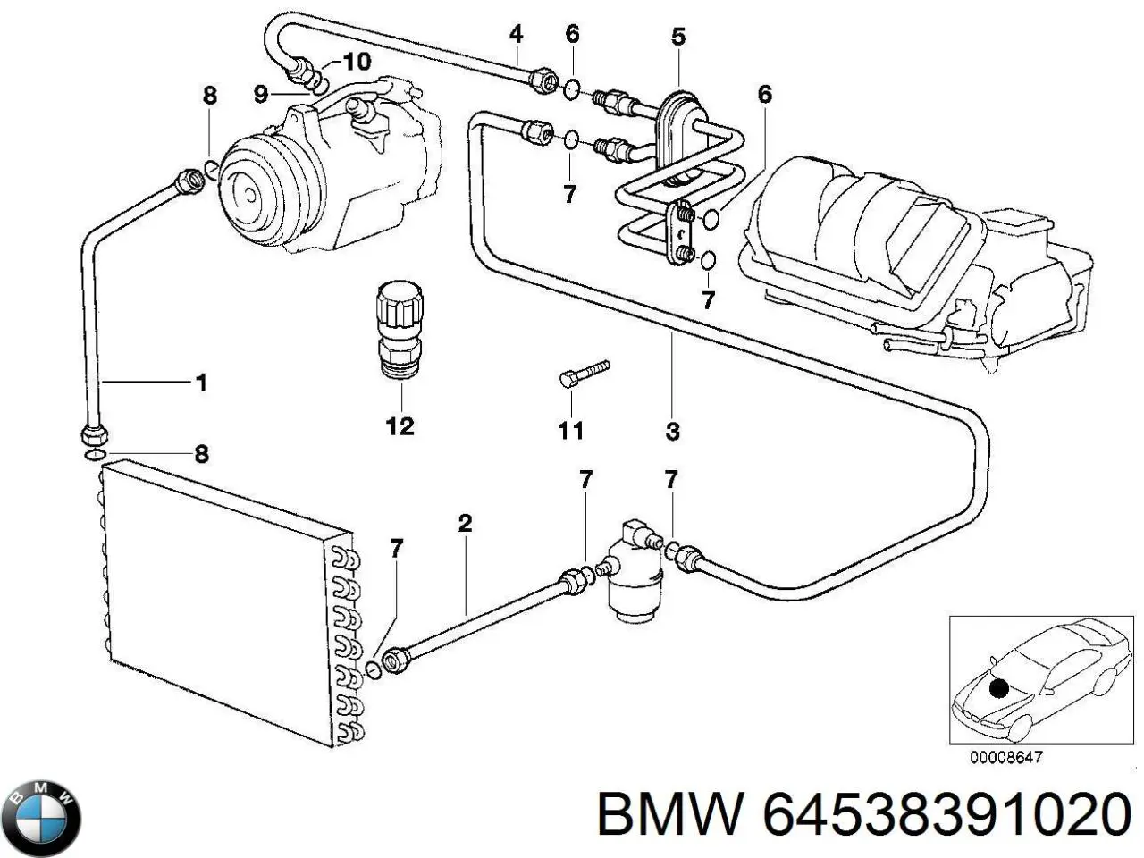  BMW 64538391020 ціна, від 20.90 USD