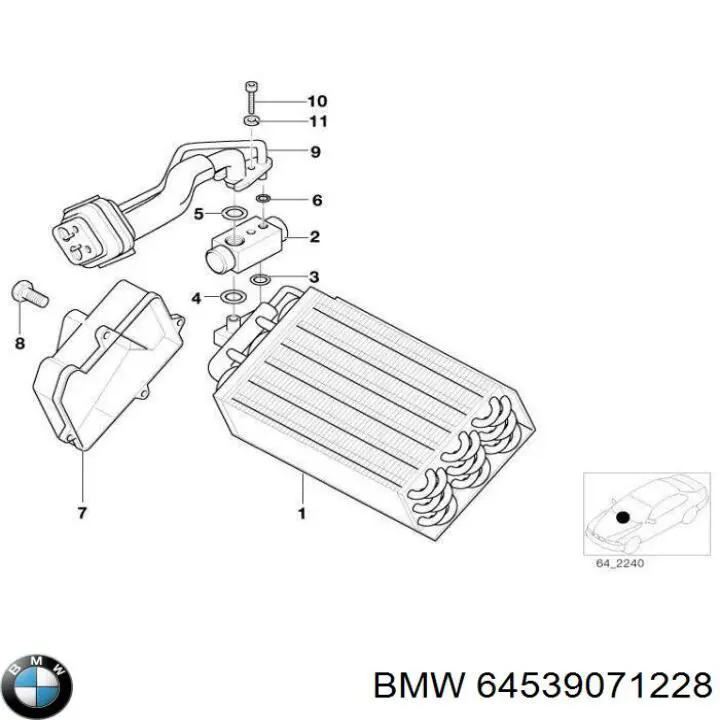 Шланг кондиціонера, від випарника до компресора BMW 64539071228 ціна, від 281.46 USD